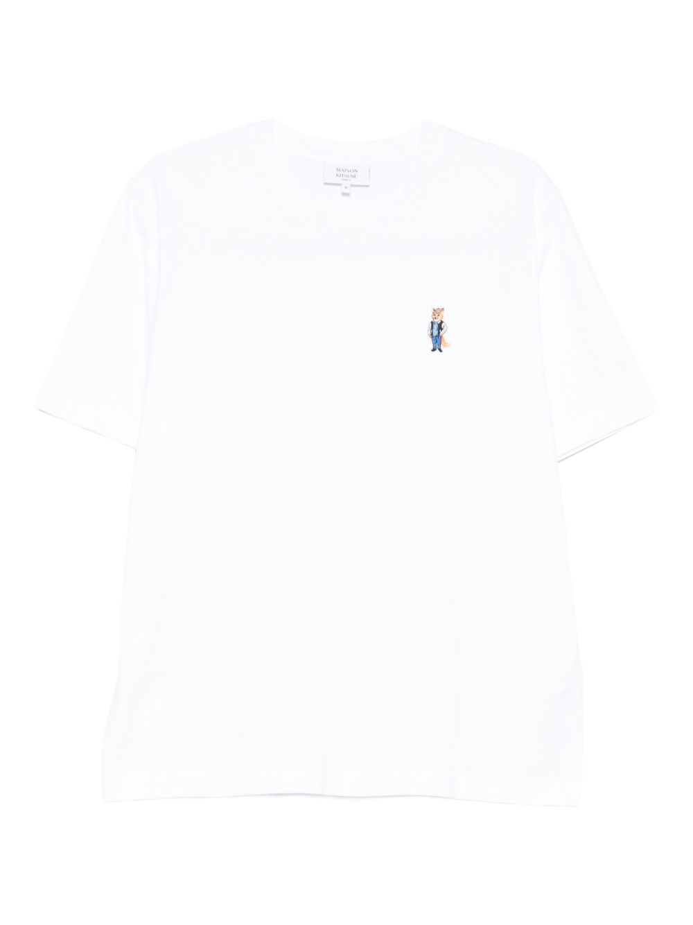 Maison Kitsuné Cotton T-shirt with fox embroidery