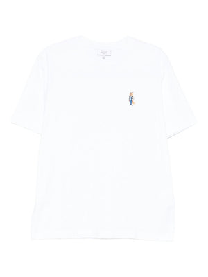Maison Kitsuné Cotton T-shirt with fox embroidery