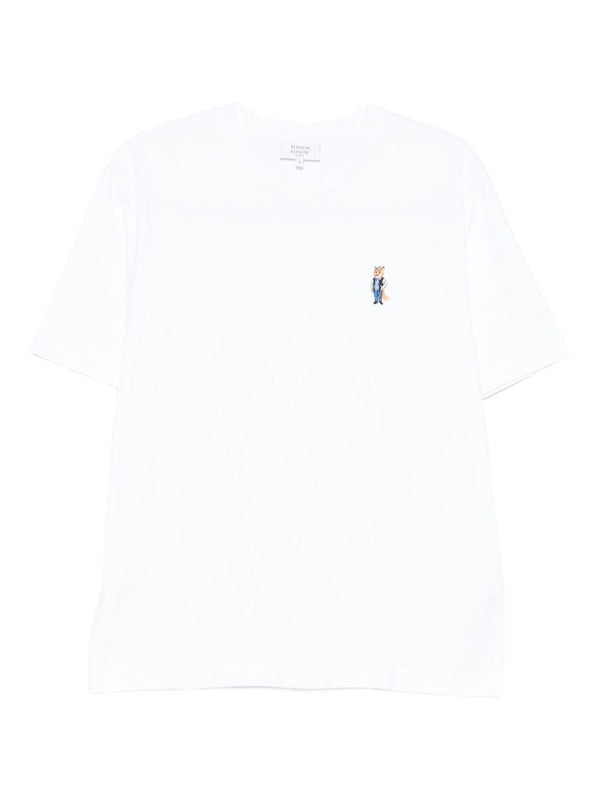 Maison Kitsuné Cotton T-shirt with fox embroidery