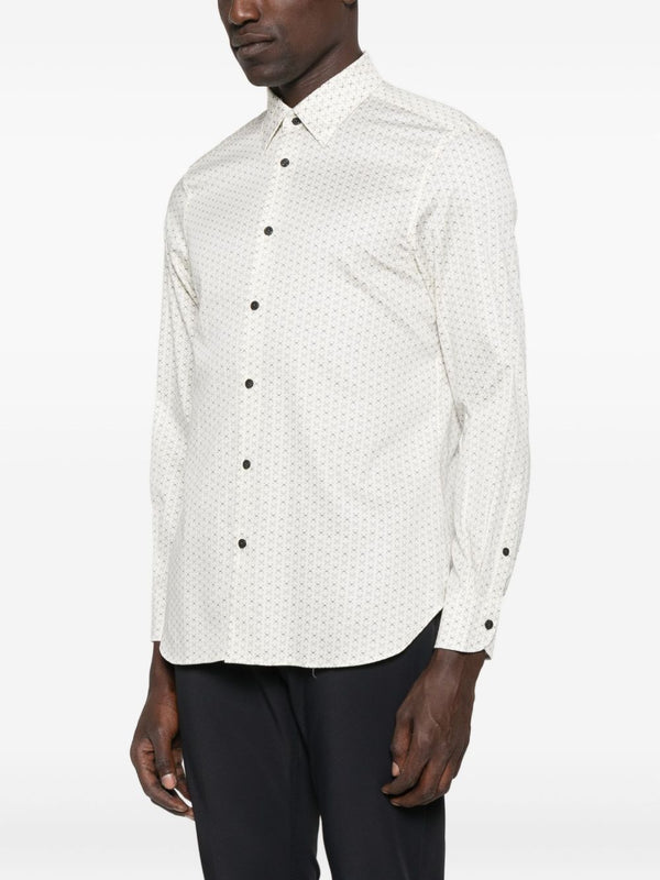 Emporio Armani Patterned cotton shirt