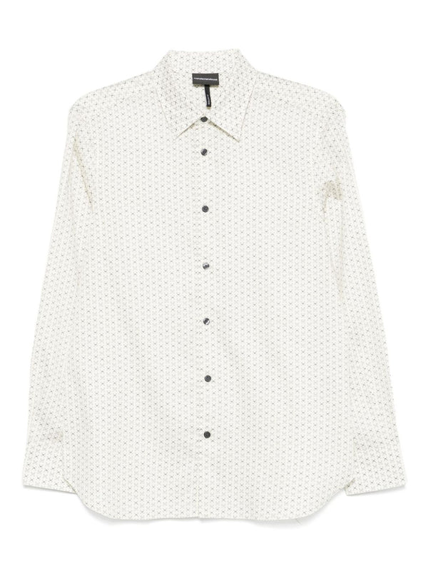 Emporio Armani Patterned cotton shirt