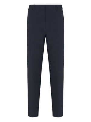 Emporio Armani Seersucker nylon chino trousers
