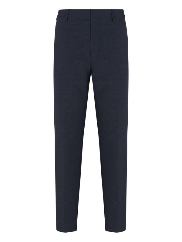 Emporio Armani Seersucker nylon chino trousers