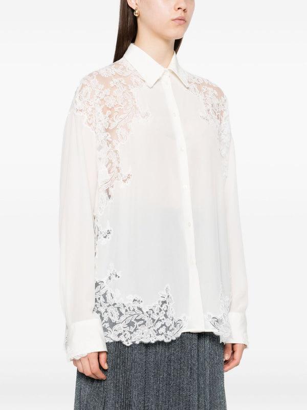 Ermanno Scervino Shirt with lace trim