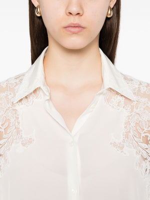 Ermanno Scervino Shirt with lace trim