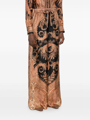 Zimmermann Paisley-print drawstring trousers