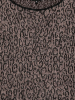 Emporio Armani Leopard-print crew-neck sweater