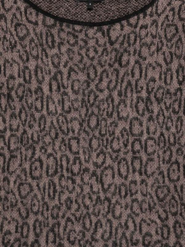 Emporio Armani Leopard-print crew-neck sweater