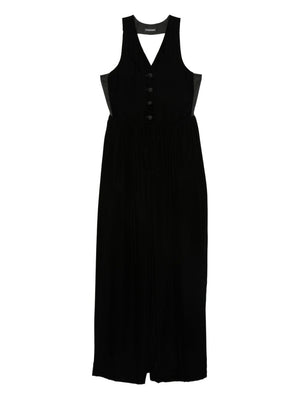Emporio Armani Button-fastening V-neck jumpsuit