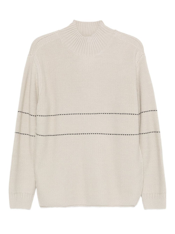 Emporio Armani High-neck striped sweater