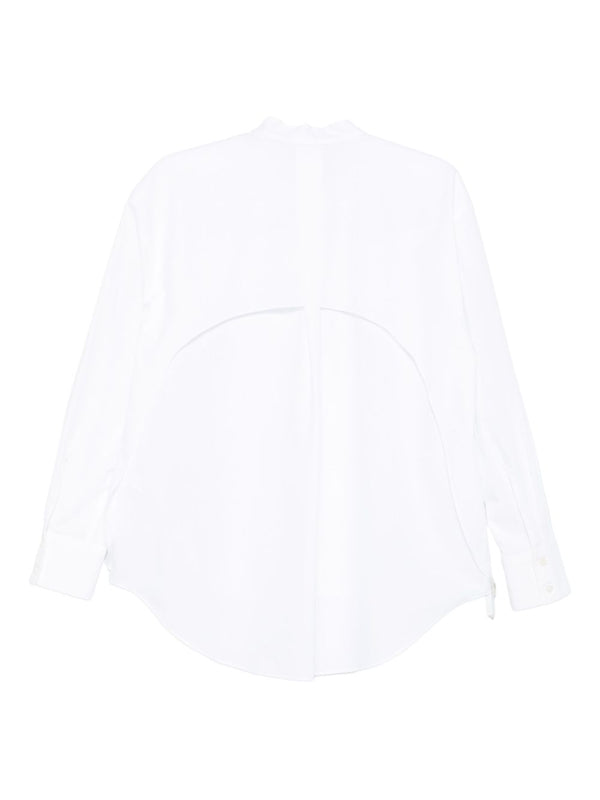 Emporio Armani Button-front curved-hem shirt