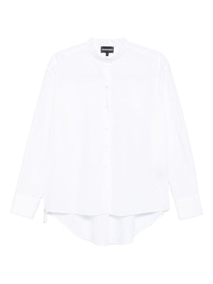 Emporio Armani Button-front curved-hem shirt