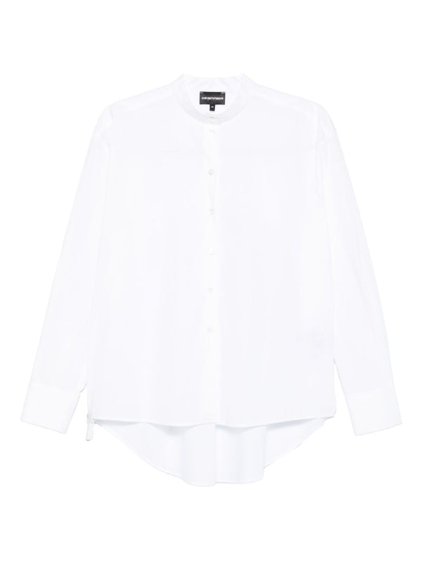 Emporio Armani Button-front curved-hem shirt
