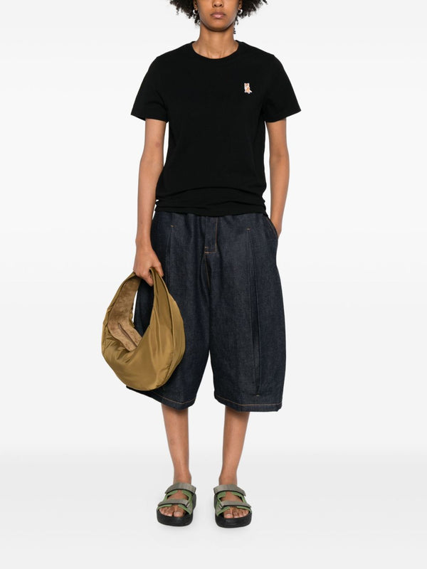 Maison Kitsuné Cotton T-shirt with fox embroidery