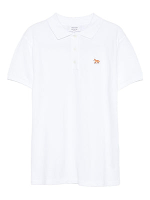 Maison Kitsuné Fox-embroidered polo shirt