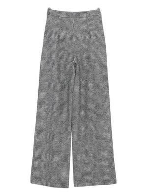 Emporio Armani Pleated check-pattern trousers