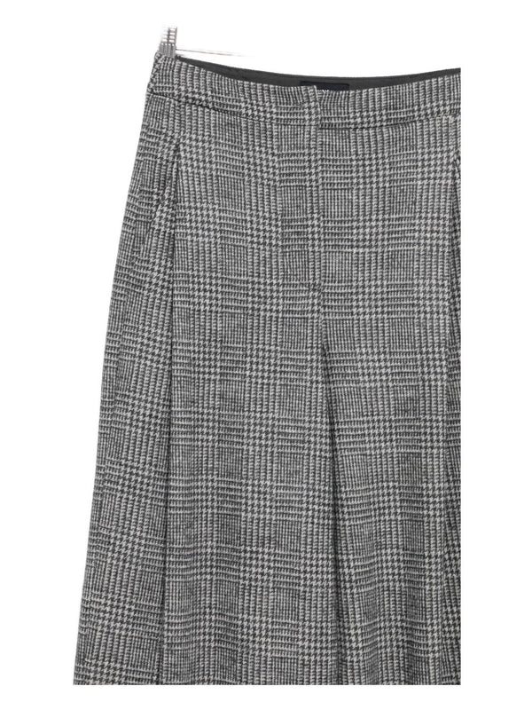 Emporio Armani Pleated check-pattern trousers