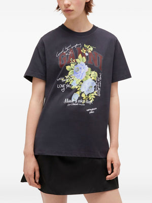 GANNI T-shirts and Polos Grey