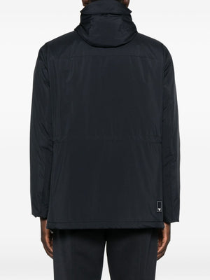 Emporio Armani Hooded multi-pocket coat