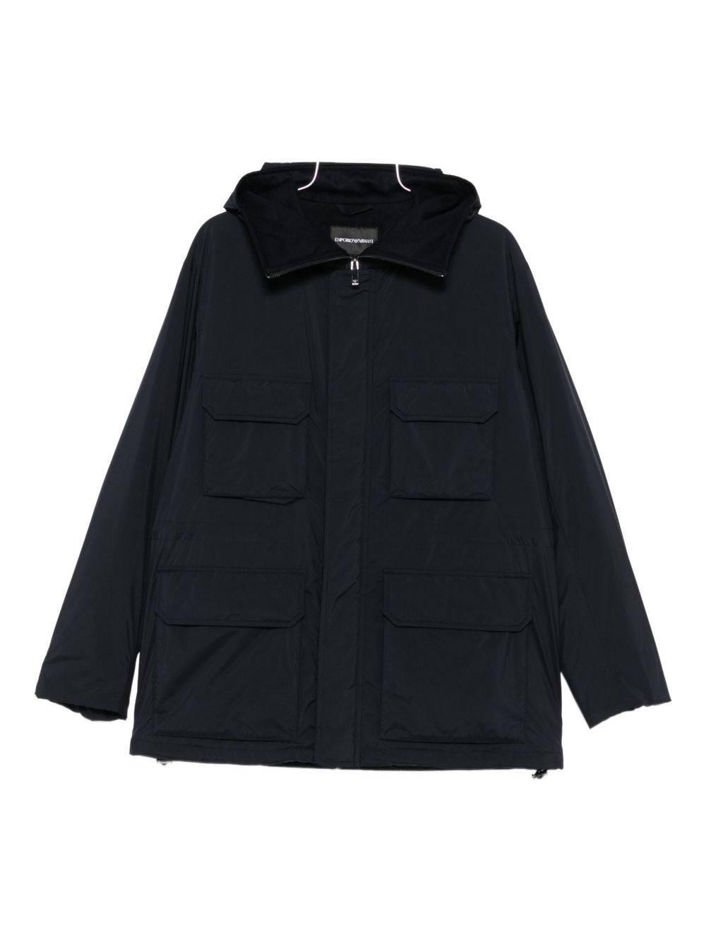 Emporio Armani Hooded multi-pocket coat