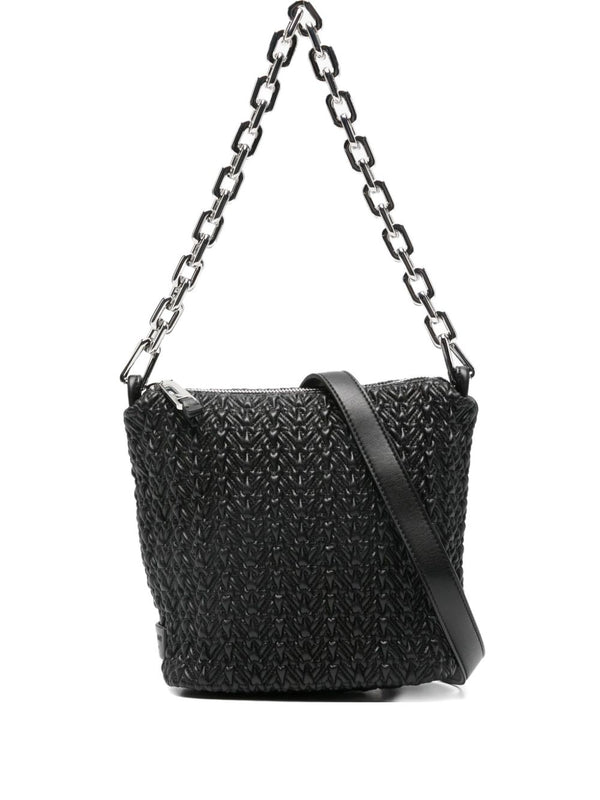 Emporio Armani Small Hobo Bag in Embossed Leather