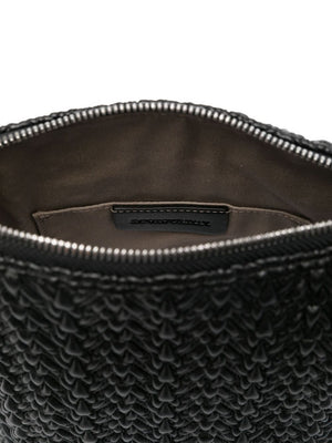 Emporio Armani Small Hobo Bag in Embossed Leather