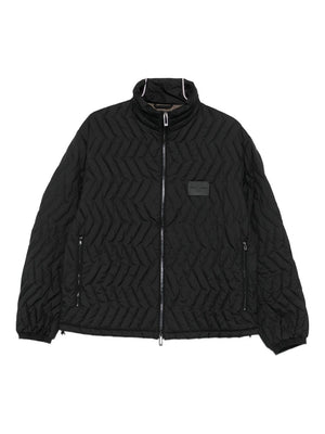 Emporio Armani Quilted-chevron jacket