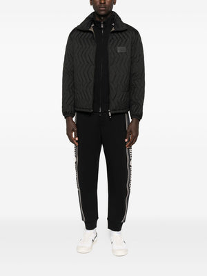 Emporio Armani Quilted-chevron jacket