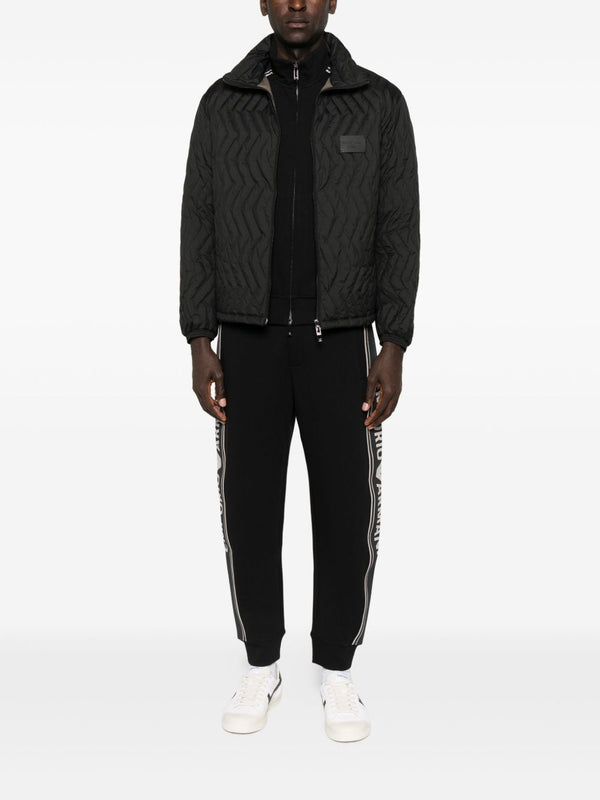 Emporio Armani Quilted-chevron jacket