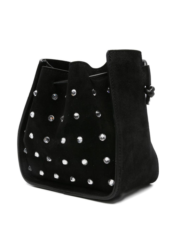 Forte Forte Suede Bucket Bag With Rhinestones “My Pepita”