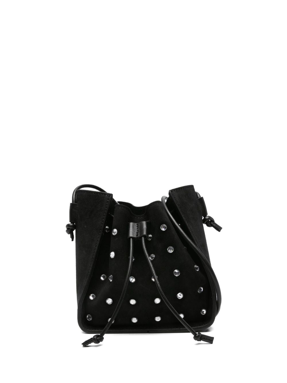 Forte Forte Suede Bucket Bag With Rhinestones “My Pepita”
