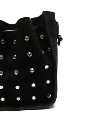 Forte Forte Suede Bucket Bag With Rhinestones “My Pepita”