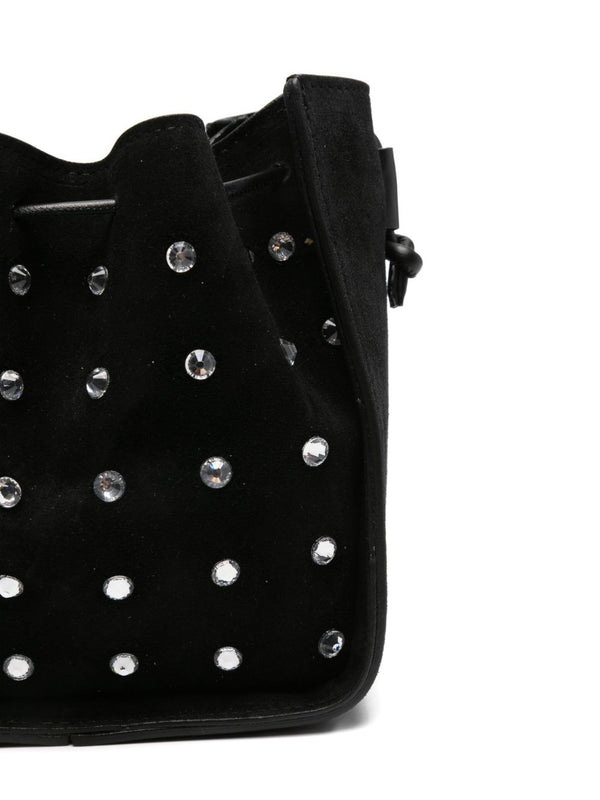 Forte Forte Suede Bucket Bag With Rhinestones “My Pepita”