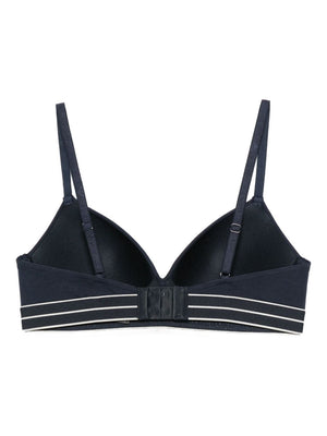 Emporio Armani ASV organic-cotton, padded triangle bra with logo underband