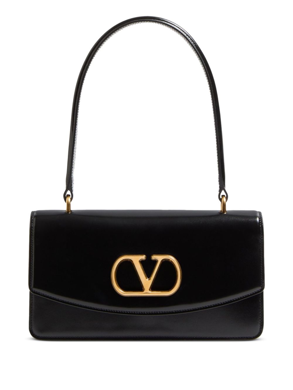 Valentino Garavani Vain Glossy Calfskin Handle Bag