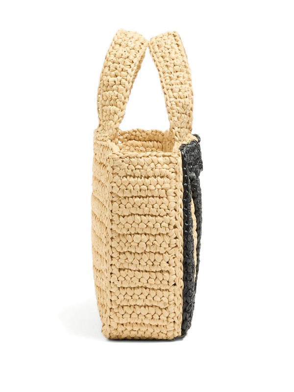 Valentino Garavani Viva Superstar Small Raffia Shopping Bag