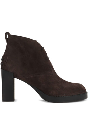 Tod's Suede lace-up ankle boots