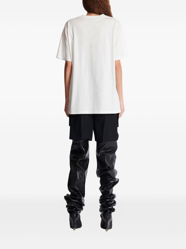 Balmain Short-sleeved T-shirt with leopard print