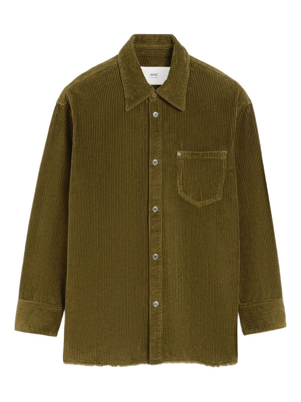 Ami Paris Shirts Brown
