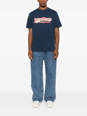 AUTRY X MAISON KITSUNE T-shirts and Polos Blue