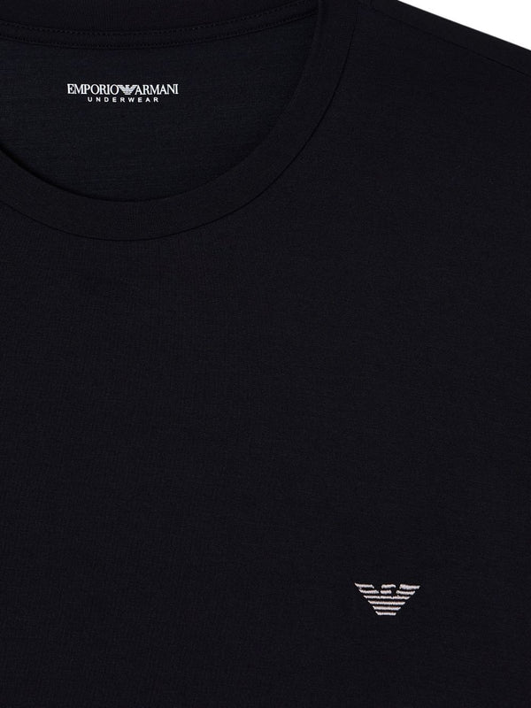 Emporio Armani Fitted loungewear T-shirt in soft modal