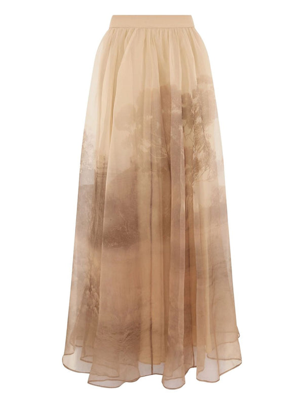 Zimmermann Memento organza maxi skirt