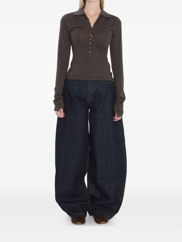 JACQUEMUS T-shirts and Polos Brown