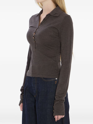 JACQUEMUS T-shirts and Polos Brown