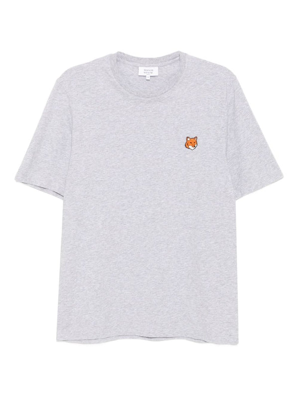 Maison Kitsuné Embroidered-logo patch T-shirt