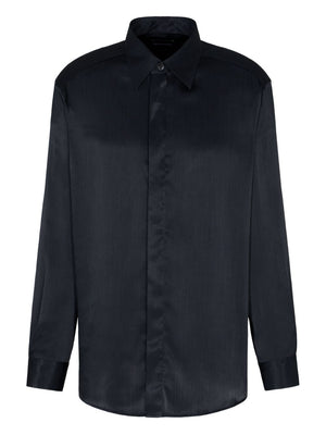 Emporio Armani Satin-stripe shirt