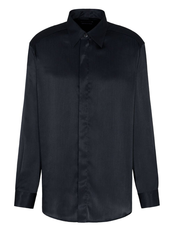 Emporio Armani Satin-stripe shirt