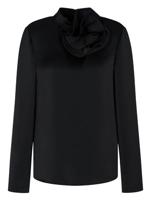 Emporio Armani Blouse with satin flower detail