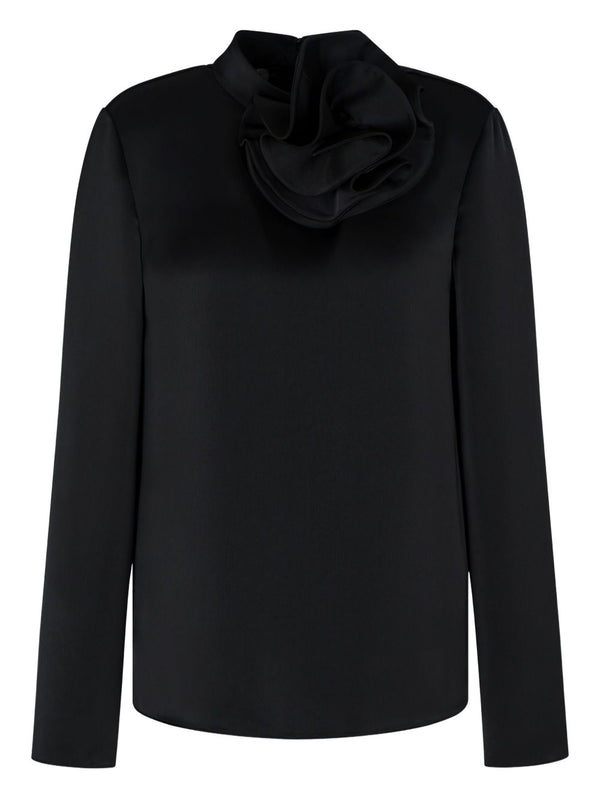 Emporio Armani Blouse with satin flower detail