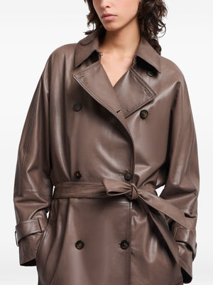 Emporio Armani Double-breasted belted trench coat